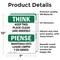 Signmission Safety Culture Sign, 7 in Width, Vinyl Decal, Rectangle, Bilingual OS-2PACK-TS-D-710-L-11839 - alternate 2